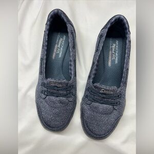 Express Navy and Charcoal Plaid Shirt